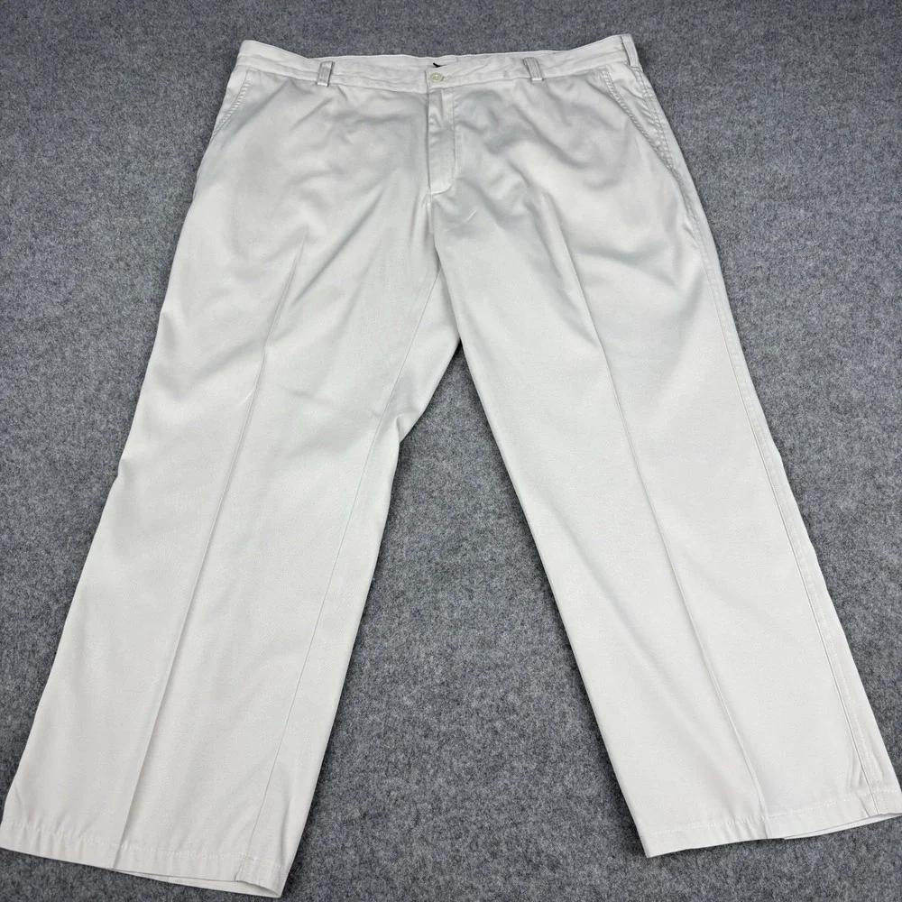 Nike Dri Fit Golf Pants Mens 40x30 (Fits 40x28) Light Khaki Athletic Chino EUC